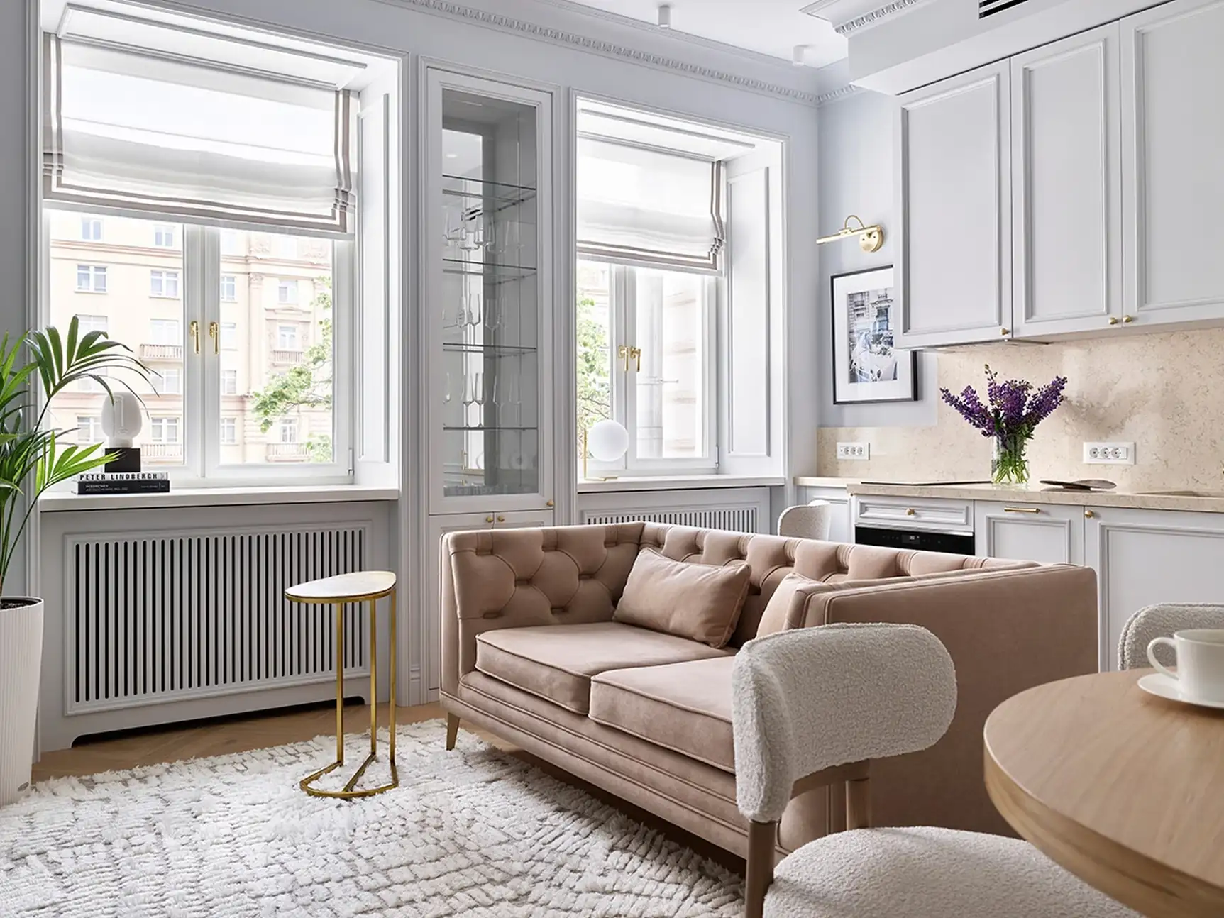 Ékszerdoboz lakás: fiatal hölgy modern klasszikus stílusú otthona, 52 m2