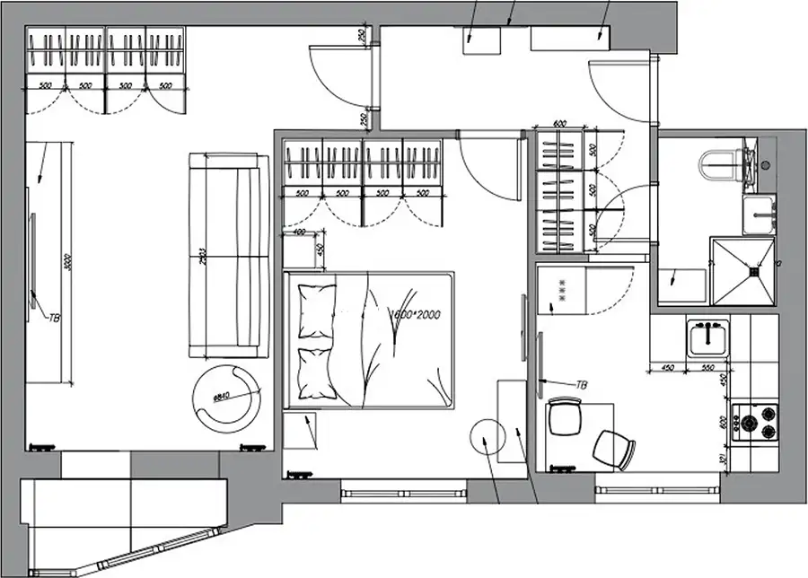 Felújítás modern minimalista stílusban 49 m2-en