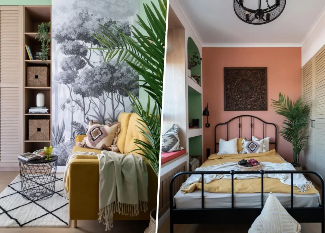 Pozitív hangulatú kislakás-enteriőr: színek és IKEA bútorok