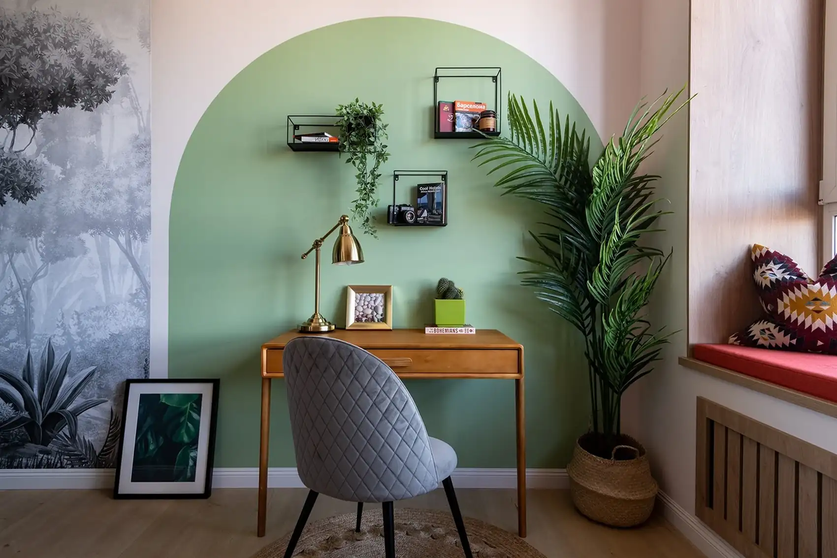 Pozitív hangulatú kislakás-enteriőr: színek és IKEA bútorok