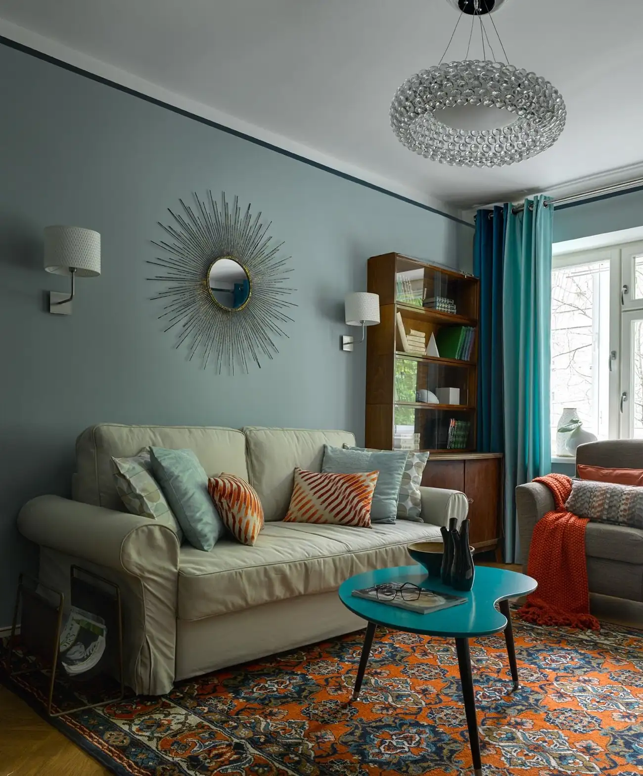 Retró stílusban felújított 40 m2-es lakás