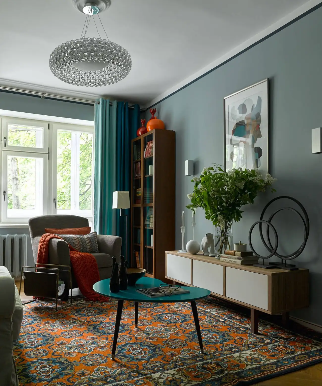 Retró stílusban felújított 40 m2-es lakás