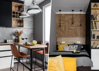Skandináv stílus, szürke alap és minimalizmus 39 m2-en