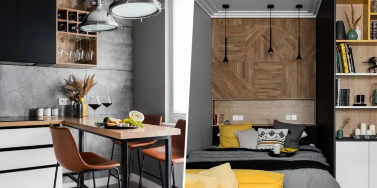 Skandináv stílus, szürke alap és minimalizmus 39 m2-en