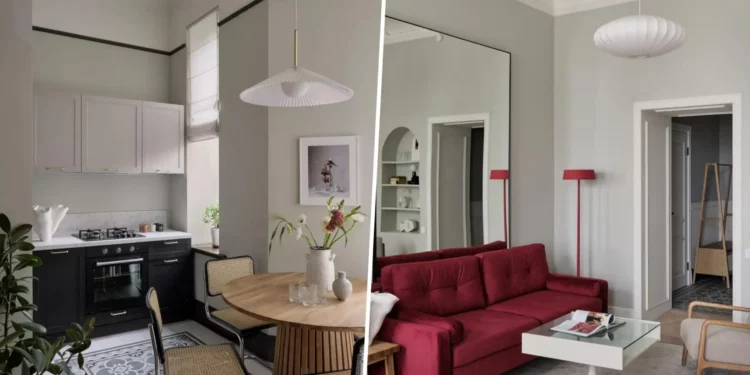 Belvárosi bérház 45 m2-es, egyszobás lakásának felújítása