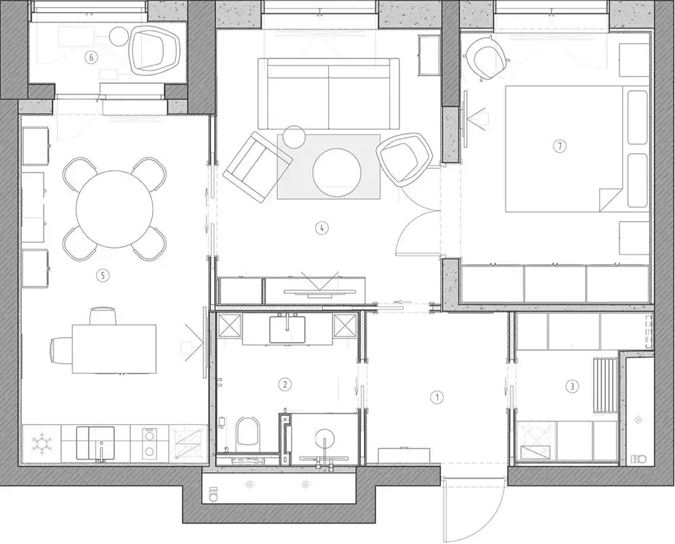 Rendezett otthon a klasszikus párizsi lakások hangulatával, 60 m2