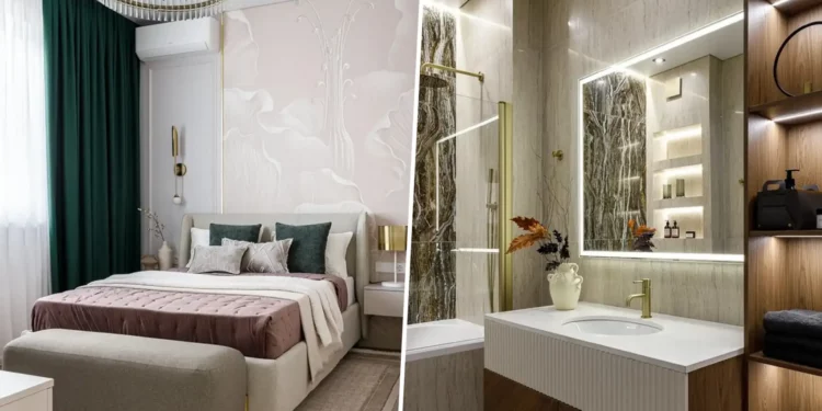 Modern klasszikus stílusban berendezett, 80 m2-es lakás