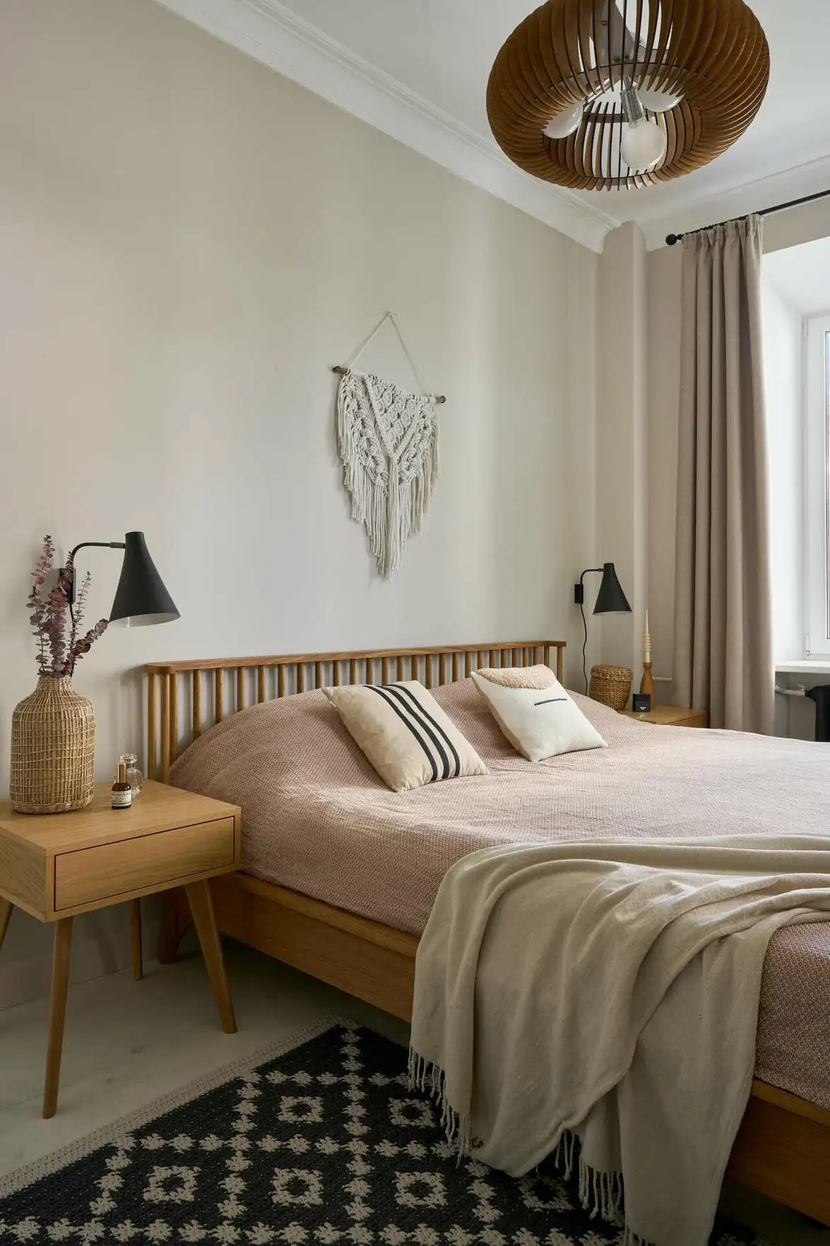 Öreg téglaépület kétszobás lakásának felújítása skandináv stílusban, 52 m²