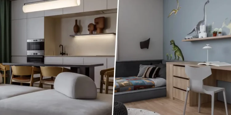 Puha minimalizmus és nyugodt hangulat fiatal család 80 m2-es otthonában