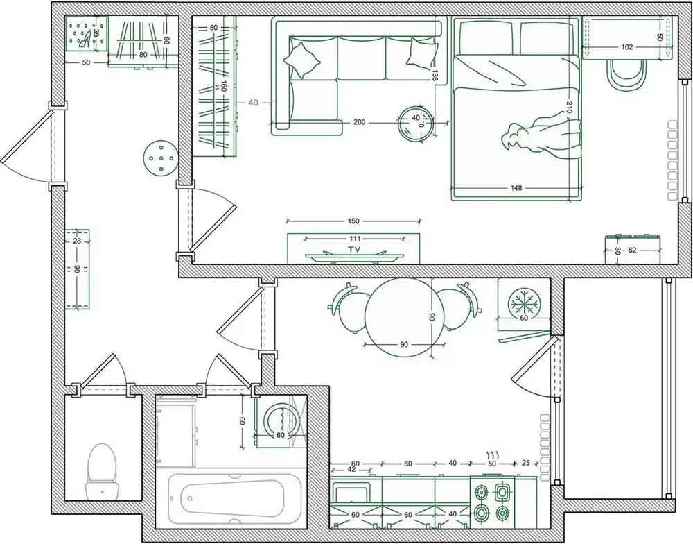 Előtte – utána: így spórolt a fiatal pár 37 m2-es lakásuk felújításán