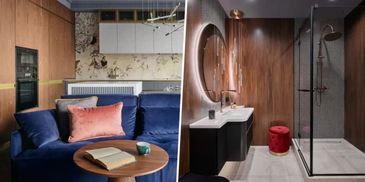 Enteriőr a csendes luxus jegyében, modern klasszikus stílus, art deco részletek