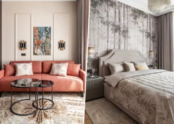 Csendes luxus: sötét fa, márványhatás és visszafogott elegancia