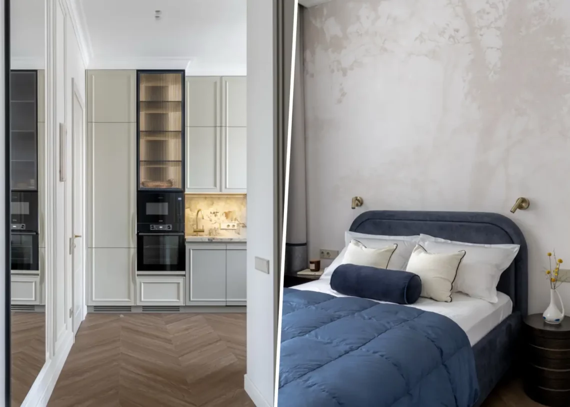 Üresen álló régi lakásból elegáns és modern otthon, 35 négyzetméteren