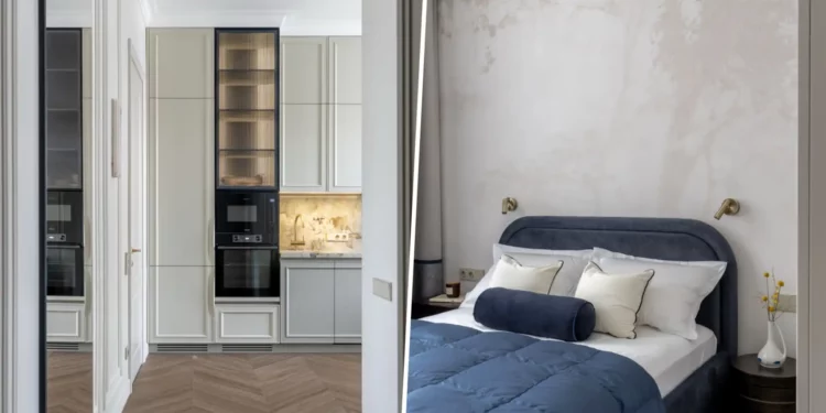 Üresen álló régi lakásból elegáns és modern otthon, 35 négyzetméteren