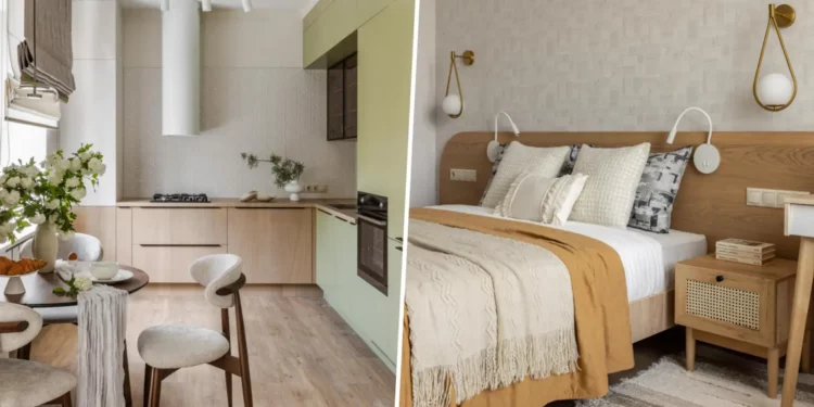 Romantikus, természetes hangulat 58 m2-es lakásban