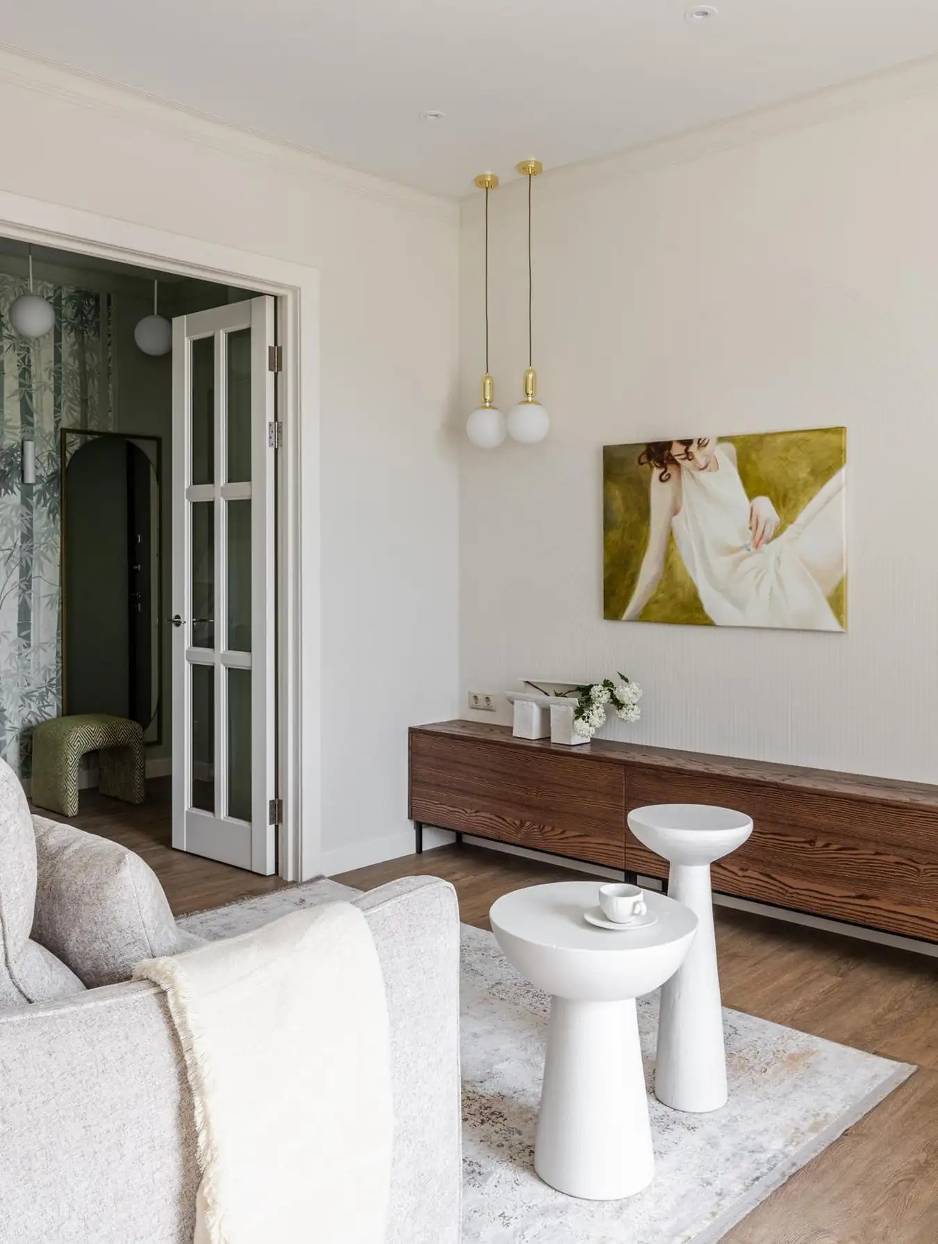Romantikus, természetes hangulat 58 m2-es lakásban