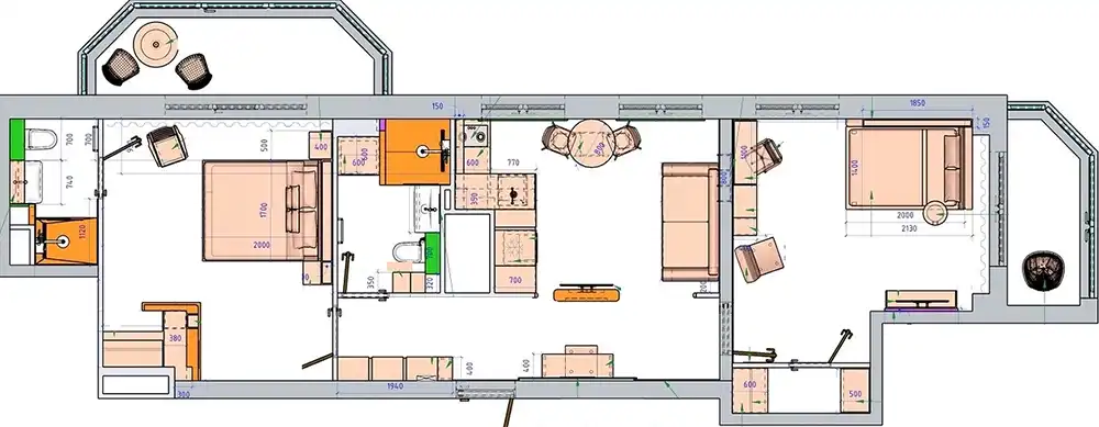 Hangulatos minimalista stílus 74 m2-es lakásban