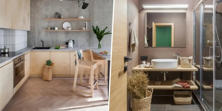 Beton, rétegelt lemez és üvegtégla: karakteres skandináv loft