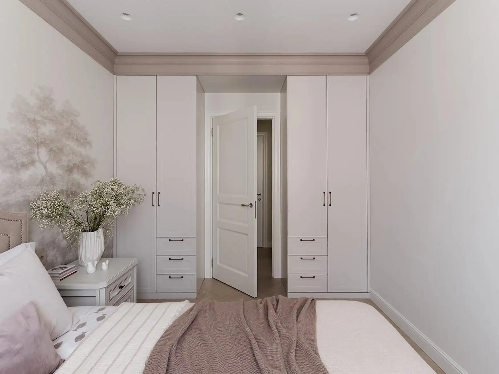 44 m2-es, kétszobás otthon modern klasszikus stílusban, provence-i részletekkel