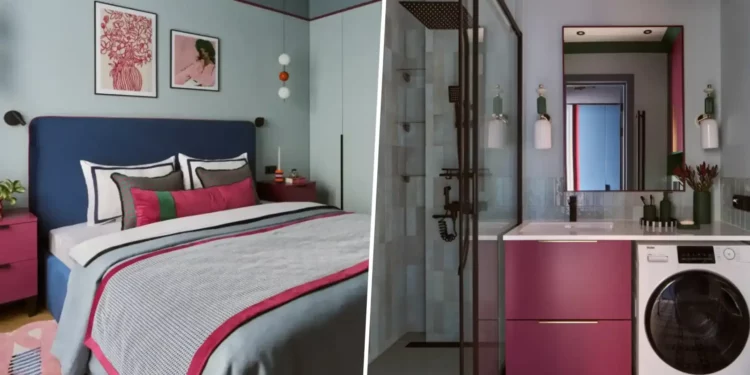 Megfizethető megoldásokkal is igényes hatás, színes berendezés 46 m2-en