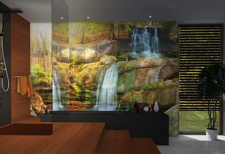 Egészen egyedi és látványos megoldás fürdőszoba dekorációra