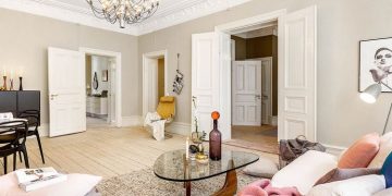 Polgári elegancia skandináv módra - 115nm-es lakás természetes, bézs, barna, szürke árnyalatokkal