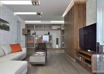 Üvegfal, szép felületek, minőségi anyagok remek világítás - modern lakás