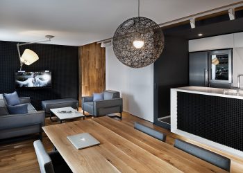 Két 50m2-es lakás összenyitása és átalakítása minimál stílusban