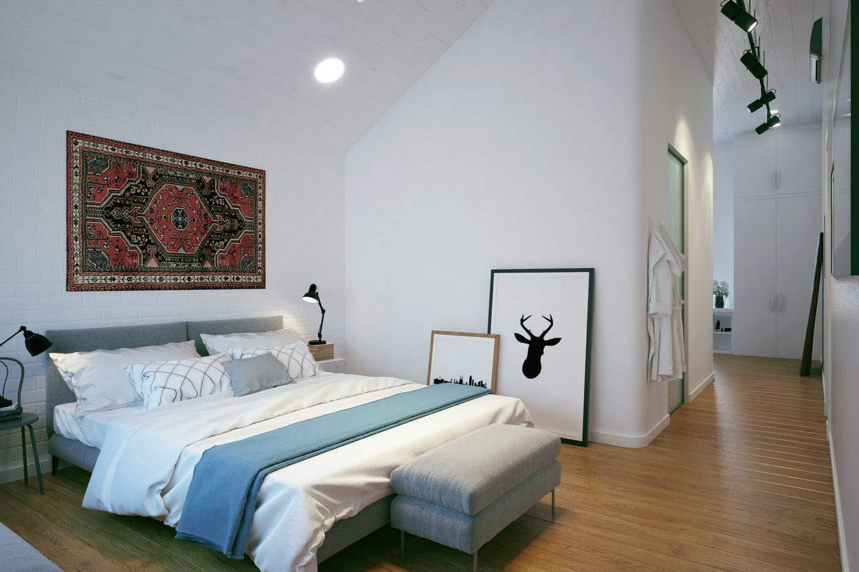 Családi ház teljes berendezése egy háromgyermekes családnak - világos, modern otthon több szinten