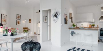 Egy szoba és konyha - plusz erkély és fehér padló