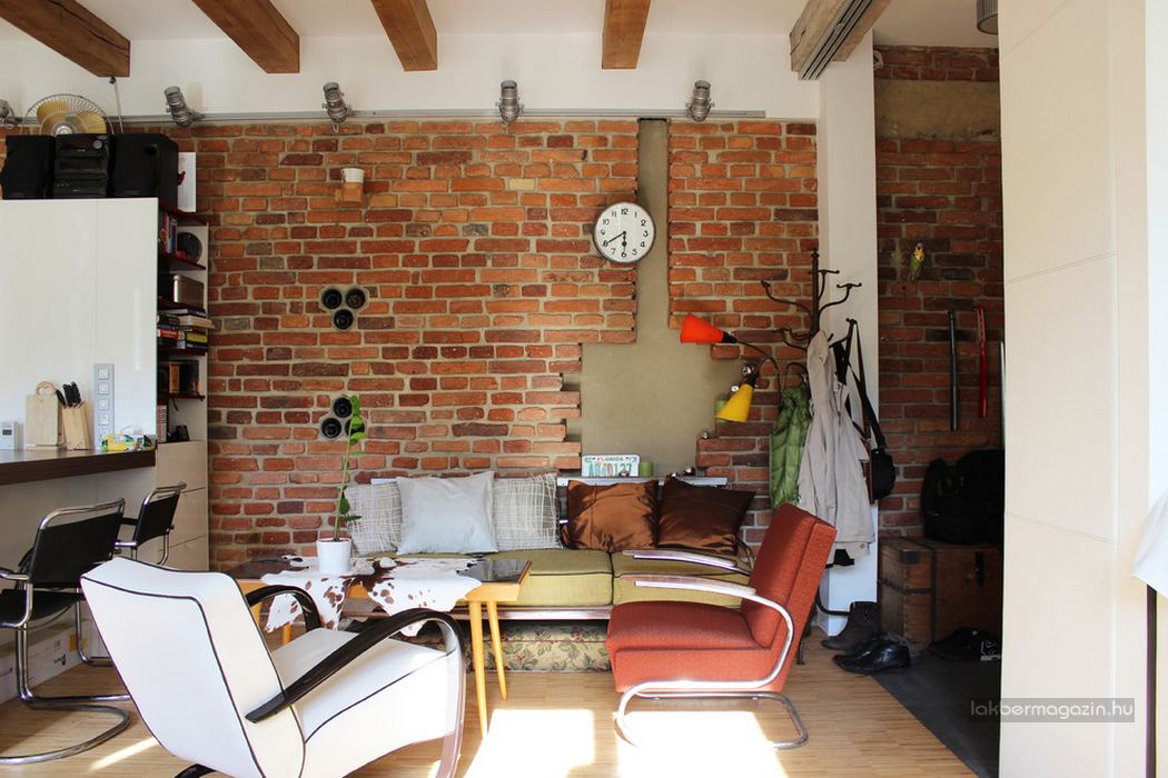 Kis lakás kreatívan saját ötletekkel és munkával - nyitott és egyedi 50nm-es otthon