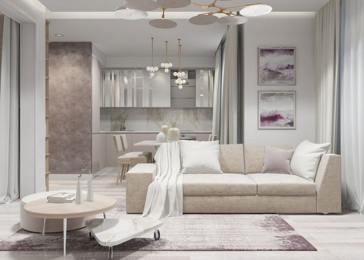 Nagyon szép, lágy színek harmóniája - 51m2-es lakás ügyes berendezése az eredeti alaprajz átdolgozásával