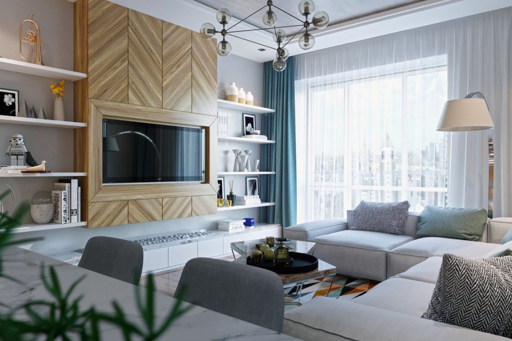 Kényelmes, minőségi berendezés egy pár 51m2-es új kétszobás lakásában