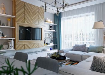 Kényelmes, minőségi berendezés egy pár 51m2-es új kétszobás lakásában