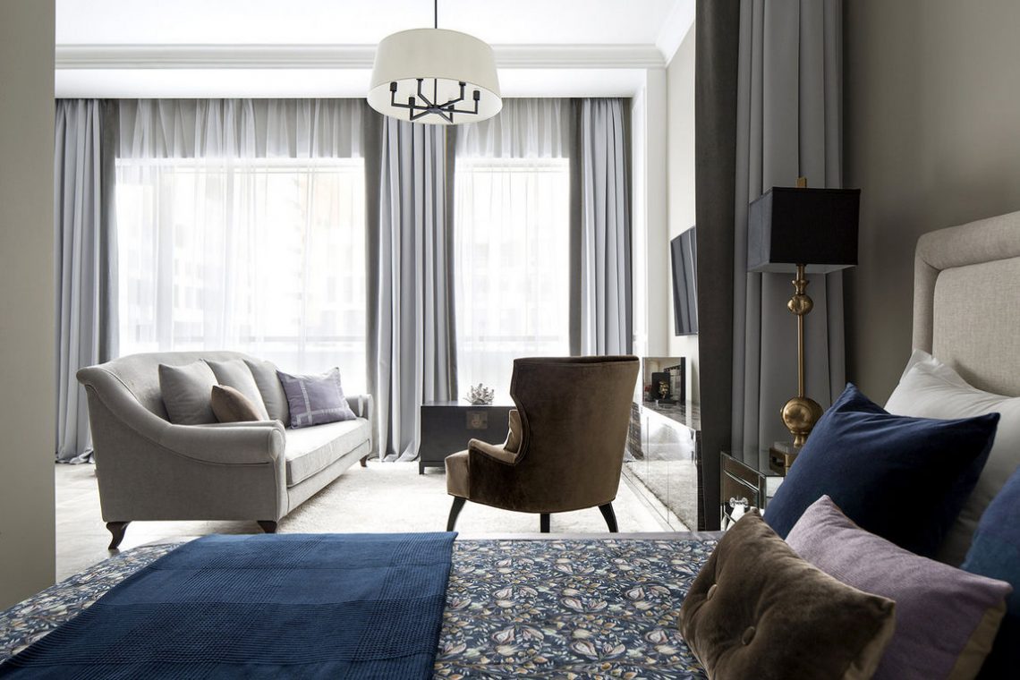 Elegáns lakberendezés 52m2-en - zsúfoltság nélkül, stílusosan - bézs, szürke, olíva árnyalatokkal, art deco elemekkel