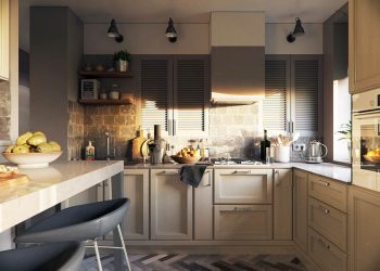 Konyha a lakás központjában - fiatal pár kétszobás 52m2-es otthona, igényes, szép részletekkel, érdekes textúrákkal és színekkel, tárolóval