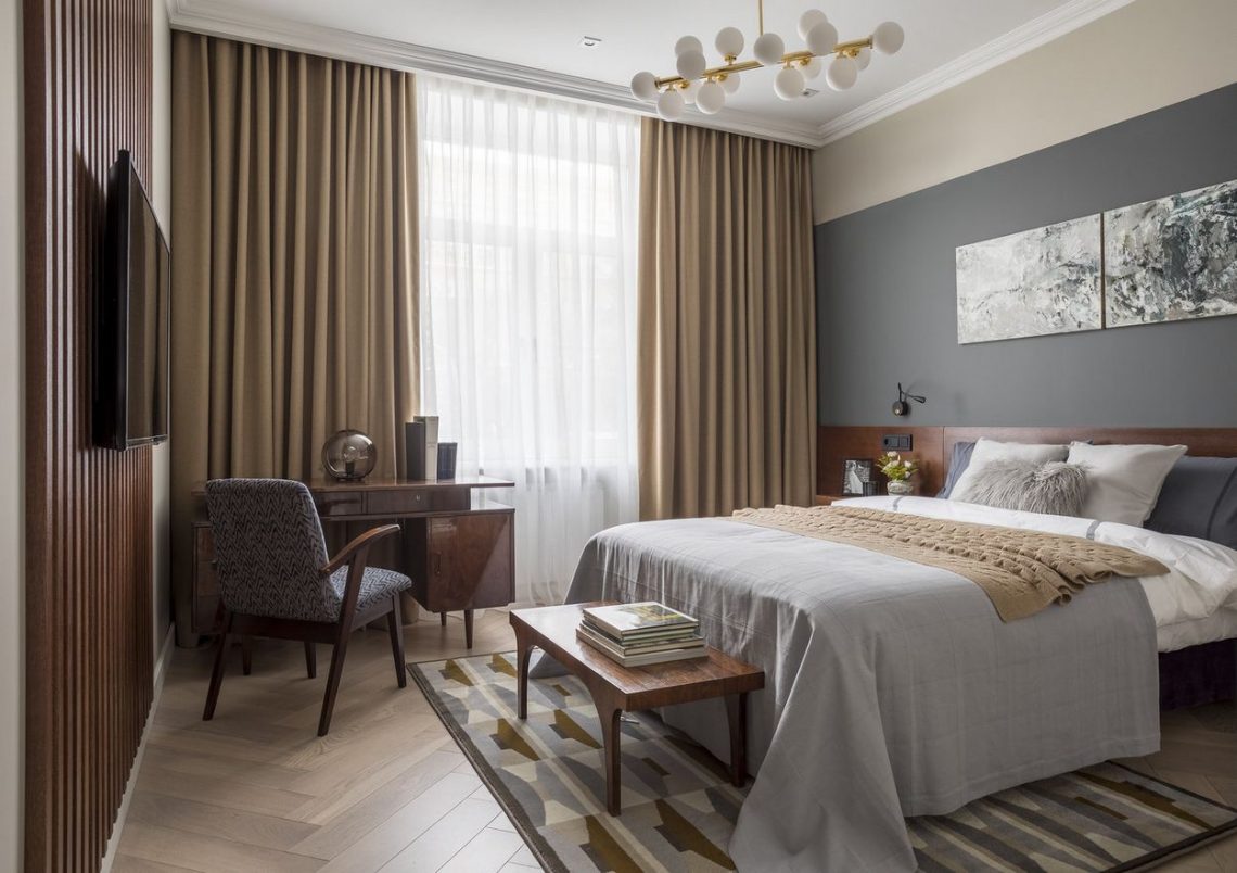 Praktikusabbra hangolt elosztás, új, modern lakberendezés egy 53m2-es, kétszobás lakásban