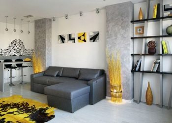 Modern kétszobás 54nm-es lakás tágas térszervezéssel és szimpla vonalakkal