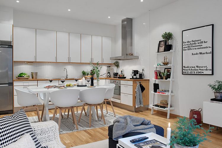 54nm-es lakás, 28nm-es konyha, étkező, nappali szobával