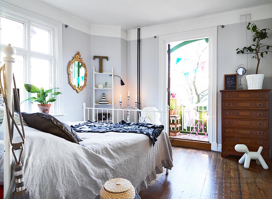 Kis lakás, lakberendezés - felújított öreg fa padló, téglafal, színes kiegészítők - kétszobás, erkélyes lakás Kis lakás, lakberendezés - felújított öreg fa padló, téglafal, színes kiegészítők - kétszobás, erkélyes lakás