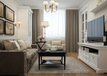 Modern klasszikus - fiatal hölgy 60m2-es lakása egyszerű formákkal, diszkrét dekorációval