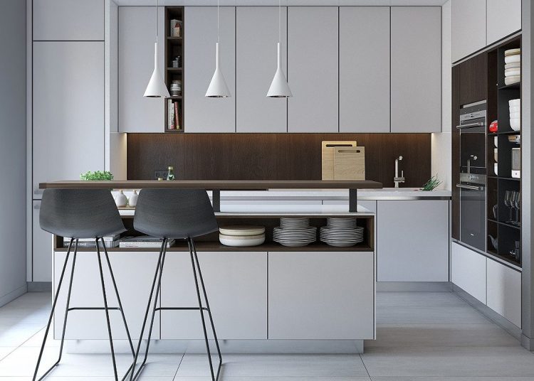 Tiszta vonalak - 63m2-es lakás berendezése a tér átszervezésével, modern stílusban