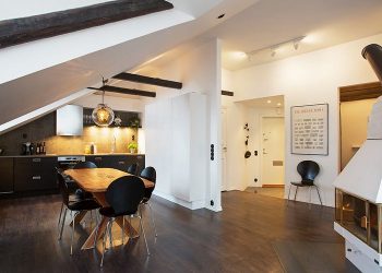 Tetőtér berendezés stílusosan, a nem túl szerencsés adottságokhoz alkalmazkodva