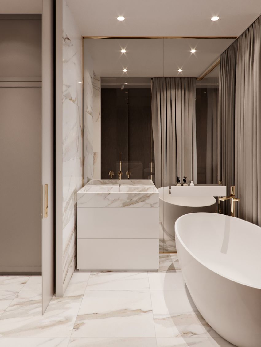 Lágy és nőies színek, anyagok, modern vonalak harmóniája 65m2-en - letisztult és elegáns berendezés Lágy és nőies színek, anyagok, modern vonalak harmóniája 65m2-en - letisztult és elegáns berendezés