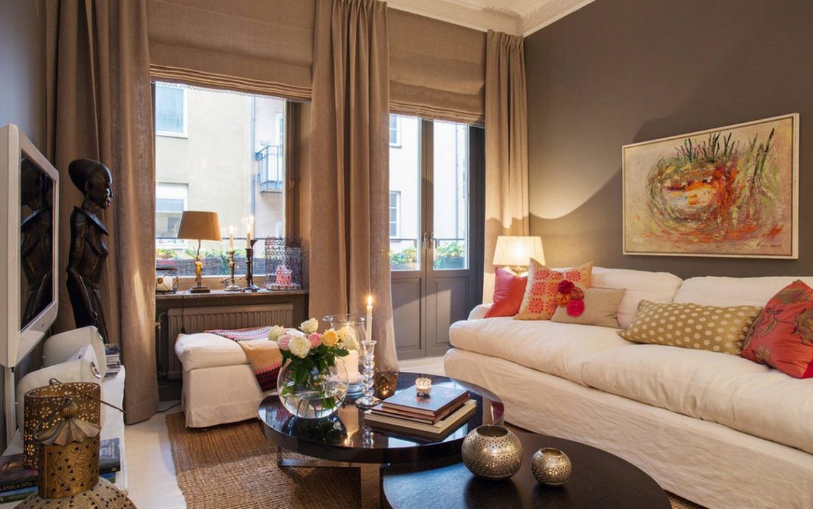 Otthonos, meghitt hangulat sötét, természetes árnyalatokkal - 68m2-es lakás gyerekszobával