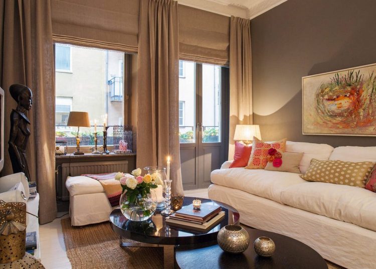 Otthonos, meghitt hangulat sötét, természetes árnyalatokkal - 68m2-es lakás gyerekszobával