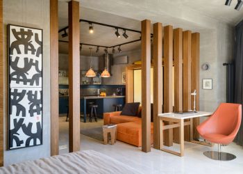 Különleges: 70m2-es lakás háromszög alakú alaprajzzal - legénylakás modern berendezéssel, nyitott, tágas terekkel