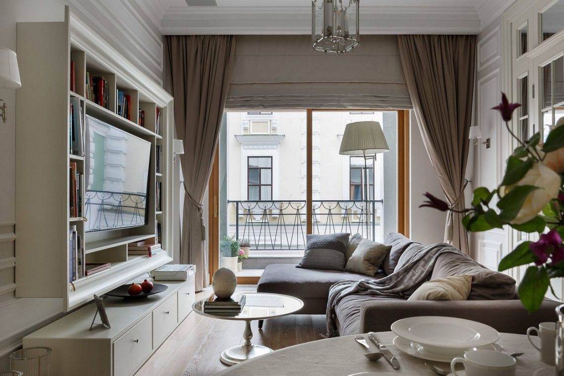 70m2-es lakás, ahol inkább a szépségre helyezték a hangsúlyt - világos terek, modern klasszikus lakberendezés