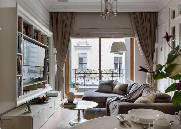 70m2-es lakás, ahol inkább a szépségre helyezték a hangsúlyt - világos terek, modern klasszikus lakberendezés