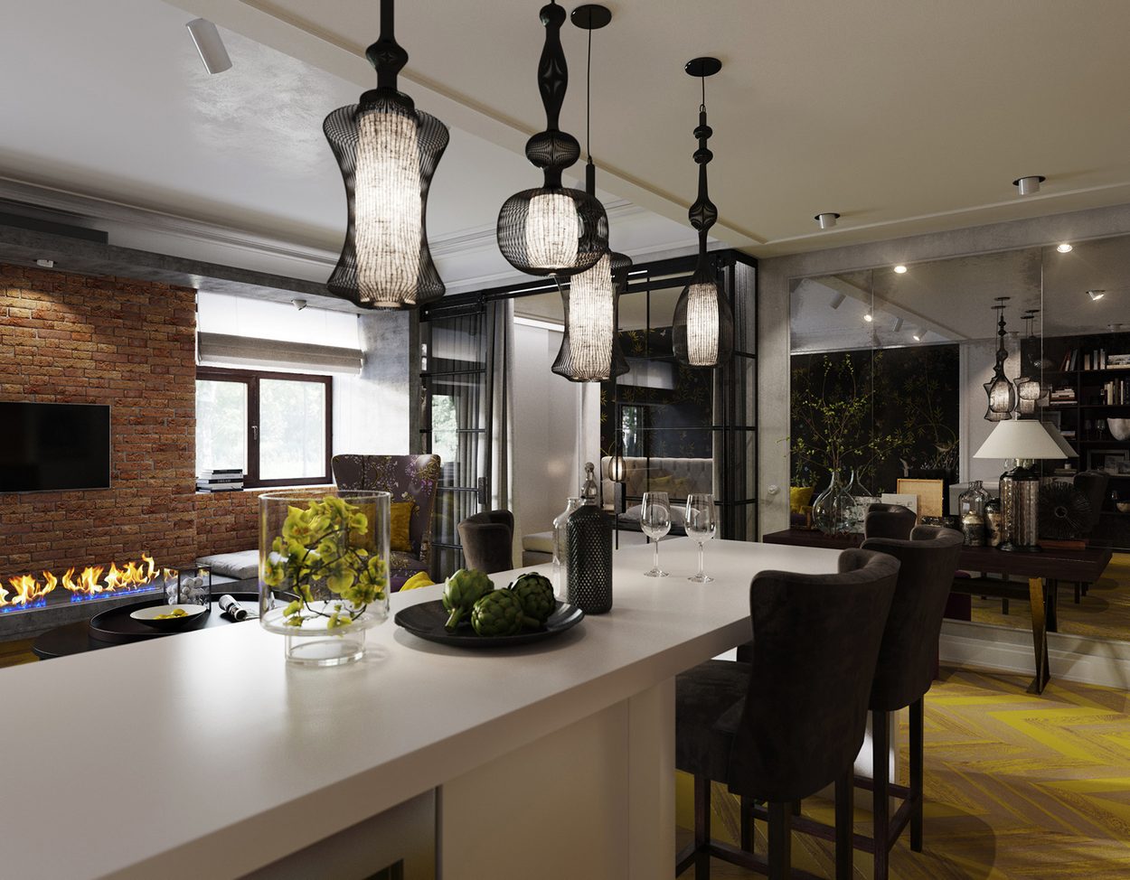 Lakberendezés loft stílusban, érdekes, elegáns részletekkel, anyagokkal - 70nm-es lakás Lakberendezés loft stílusban, érdekes, elegáns részletekkel, anyagokkal - 70nm-es lakás